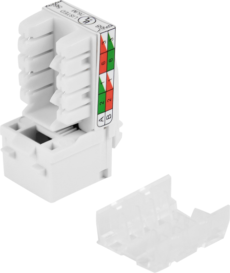 Розетка компьютерная накладная Lexman RJ45 цвет белый