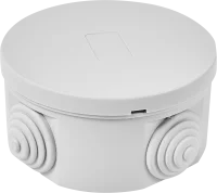 Распределительная коробка открытая Lexman D80x40 мм 4 ввода IP55 цвет серый