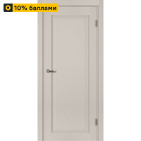 Дверь межкомнатная глухая с замком и петлями в комплекте Пьемонт 70x200 см HardFlex цвет платина светлая