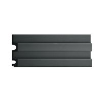 Панель декоративная из экополимера 122х2900х21 мм Decomaster D302-112-10 серая 0,354 кв.м