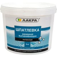 Латексная финишная выравнивающая шпатлевка для гипсокартона ЛАКРА 90005285929
