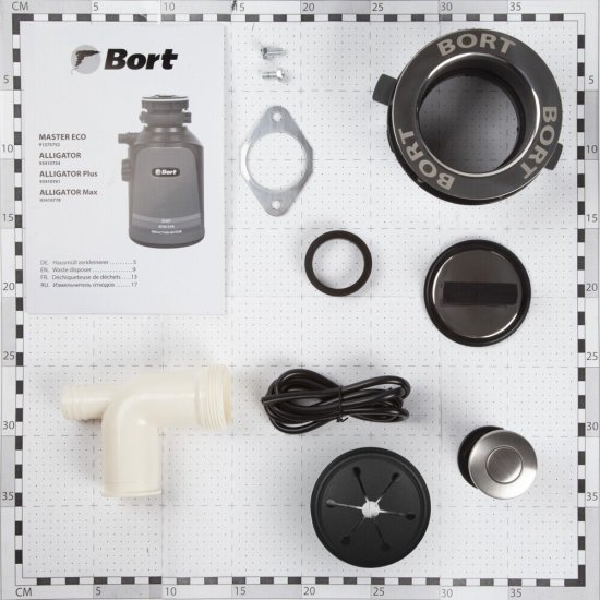 Измельчитель пищевых отходов Bort Master Eco 390 Вт 2600 об./мин (91275752)