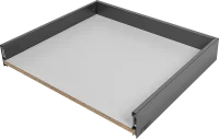 Ящик выдвижной Flowbox 60x10.4x50 см сталь/ЛДСП цвет антрацит