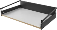 Ящик выдвижной Flowbox 36.8x18.92x50.44 см сталь/ЛДСП цвет антрацит