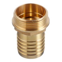 Штуцер Stout для присоединения шланга 1 1/4 НР(ш) х 35 мм латунный (SFT-0035-011435)