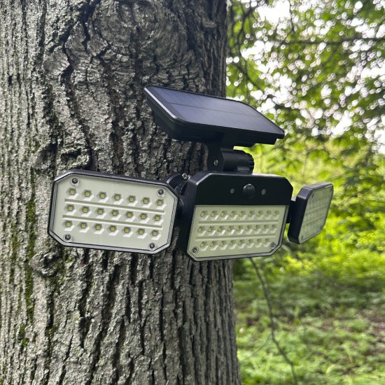 Светильник светодиодный уличный Duwi Solar LED на солнечных батареях 3 режима 14Вт 6500К 850Лм IP54 датчик движения черный