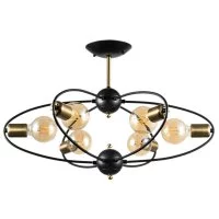 Люстра потолочная Arte Lamp Glasgow E27 240 Вт 9 кв.м (A1963PL-6BK)