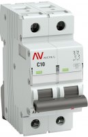 Автоматический выключатель EKF Averes AV-6 2P C10 А 6 кА mcb6-2-10C-av
