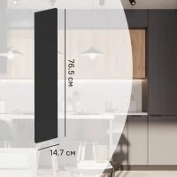 Фасад для кухонного шкафа София грей 14.7x76.5 см Delinia ID ЛДСП цвет серый