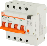 Дифференциальный автомат Tdm Electric АД-14 4P C16 A 30 мА 4.5 кА AC SQ0204-0130