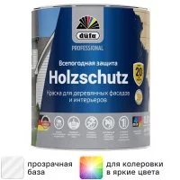 Краска фасадная Dufa Pro Holzschutz матовая цвет прозрачный база 3 0.81 л