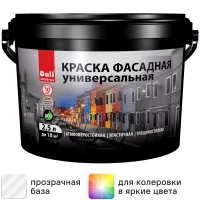 Краска фасадная Dali Универсальная матовая прозрачная База С 2.5 л