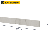 Угол для кухонного шкафа Дейма светлая 4x67.3 см ЛДСП цвет светло-бежевый
