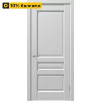 Дверь межкомнатная глухая Artens Магнолия 80x200 см ПВХ белый с замком и петлями