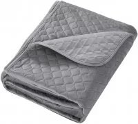 Покрывало Velvet 200x220 см полиэстер цвет серый