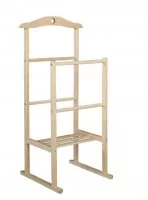 Вешалка костюмная 40x41x95 см дерево цвет бежевый