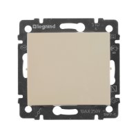 Переключатель одноклавишный - Legrand Valena - 10А 250В схема 6 безвинтовые зажимы - слоновая кость