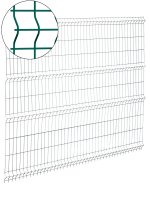 3D панель для забора Grand Line Light h.2.03 x L.2.5 RAL 6005 зелёный