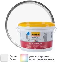 Краска фасадная Marshall Maestro матовая цвет белый база BW 2.5 л