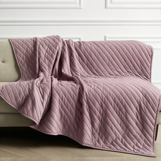 Покрывало Nicolosi 240x200 см микрофибра цвет серо-розовый