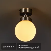 Светильник настенно-потолочный Freya Kron влагозащищенный цвет серебро