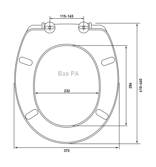 Сиденье для унитаза Bas PA