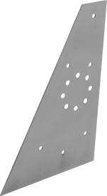 Фланец угловой ступени Стамет алюминий