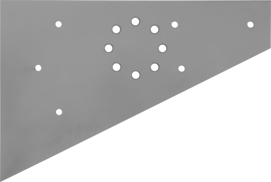 Фланец угловой ступени Стамет алюминий