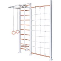 ДСК Perfetto sport Scala in legno con rete bianco-naturale