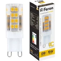 Светодиодная лампа FERON LB-432 5W 230V G9 2700K