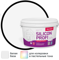 Краска фасадная Bayramix Silicon Profi матовая цвет белый база А 2.7 л