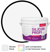 Краска фасадная Bayramix Silicon Profi матовая цвет белый база А 9 л