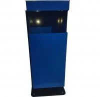 Урна пепельница УПО-2 33x25x80 см металл синий