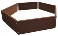 Клумба шестигранник коричневый 0.7 м