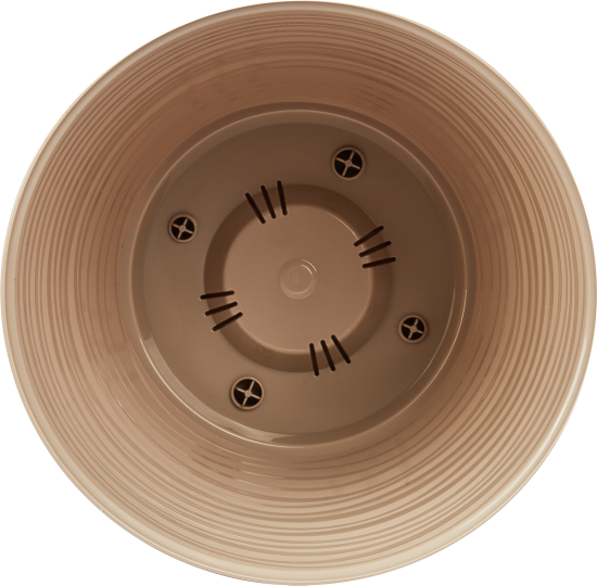 Горшок цветочный Idi Land Saffron ø17.6 h16.2 см v2.6 л пластик бежевый