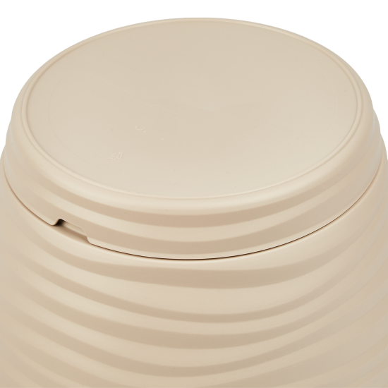 Горшок цветочный Idi Land Saffron ø17.6 h16.2 см v2.6 л пластик бежевый