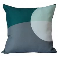 Подушка Круги 45x45 см цвет разноцветный