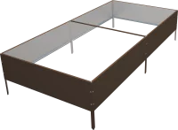 Высокая грядка 100x200 см цвет коричневый