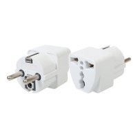 Разветвитель 1 розетка азия Düwi 16 А 230 В 3,68 кВт белый (27405 6)