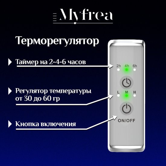 Полотенцесушитель электрический MyFrea MyMadrid с полкой 800х500 мм 106 Вт с терморегулятором хром