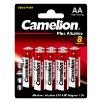 Батарейка Camelion Plus Alkaline LR6-BP5+3 алкалиновая LR6 AA 8 шт.
