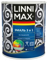 Грунт-эмаль по ржавчине 3 в 1 Linnimax цвет прозрачный полуматовый база Б3 0.69 л