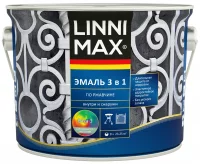 Грунт-эмаль по ржавчине 3 в 1 Linnimax цвет прозрачный полуматовый база Б3 2.3 л