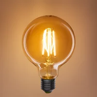 Лампа филаментная Онлайт G95-8-230-2.7K-E27-GD E27 220-240 В 8 Вт шар 810 Лм теплый белый свет