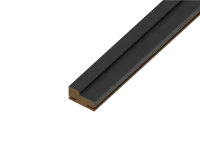 Комплект дверной коробки Классико телескопический 2070x70x32 мм HardFlex ламинация цвет черный (2.5шт.)