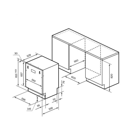 Посудомоечная машина встраиваемая Lex PM 6063 A 60 см (CHMI000202)