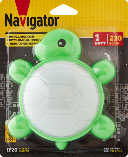 Светильник-ночник Navigator Черепашка детский