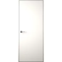 Дверь межкомнатная глухая INVISIBLП 70x200 см эмаль белый с замком
