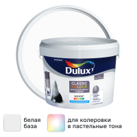 Краска для мебели и дерева Dulux Classic Colour моющаяся матовая цвет белый база А 2.5 л