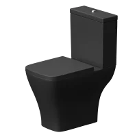 Унитаз-компакт AM.PM Struktura Flash Clean C9S8600MBSC, универсальный выпуск двойной слив цвет черный